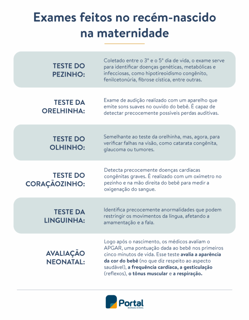 Exames recem-nascido